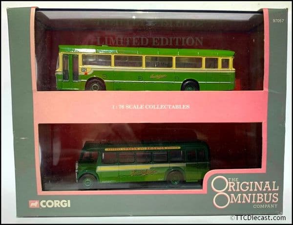 CORGI 97057 Southdown gift set - BET Federation, Leyland PS1 PRE OWNED